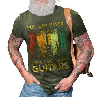 You Can Never Have Too Many Guitars S Music Funny 3D Print Casual Tshirt - Thegiftio UK
