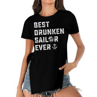 Drunken Sailor V2 Women's Short Sleeves T-shirt With Hem Split - Monsterry