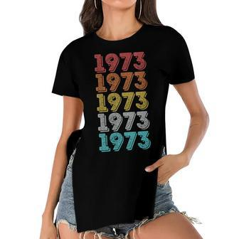 Womens Vintage Pro Choice 1973 Womens Rights Feminism Roe V Wade Women's Short Sleeves T-shirt With Hem Split - Seseable