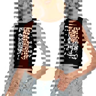 Retirement I Worked My Whole Life Retired 2022 Vintage Women's Crop Top Tank Top | Mazezy