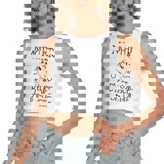 Mother By Choice For Choice Reproductive Rights Abstract Face Stars And Moon Women's Crop Top Tank Top | Mazezy