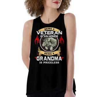 Being A Grandma Is A Priceless Women's Loose Fit Open Back Split Tank Top - Monsterry UK
