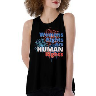 July 4 Independence Day Pro Choice Womens Rights Women's Loose Fit Open Back Split Tank Top - Seseable