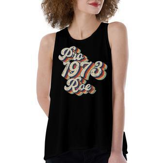 Pro 1973 Roe Pro Choice 1973 Womens Rights Feminism Protect Women's Loose Fit Open Back Split Tank Top - Seseable