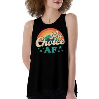 Pro Choice Af Reproductive Rights V3 Women's Loose Fit Open Back Split Tank Top - Seseable