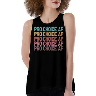 Pro Choice Af Reproductive Rights V4 Women's Loose Fit Open Back Split Tank Top - Seseable