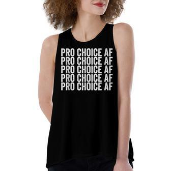 Pro Choice Af Reproductive Rights V6 Women's Loose Fit Open Back Split Tank Top - Seseable