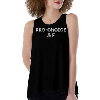 Pro Choice Af Reproductive Rights V7 Women's Loose Fit Open Back Split Tank Top - Seseable