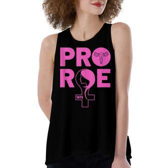 Pro Roe Protect Roe V Wade 1973 Reproductive Rights Women's Loose Fit Open Back Split Tank Top - Seseable
