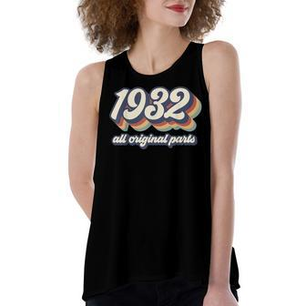 Sassy Since 1932 Fabulous 90Th Birthday Gifts Ideas For Her V2 Women's Loose Fit Open Back Split Tank Top - Seseable