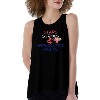 Stars Stripes And Reproductive Rights Roe V Wade Overturn Fight For Women&8217S Rights Women's Loose Tank Top | Mazezy