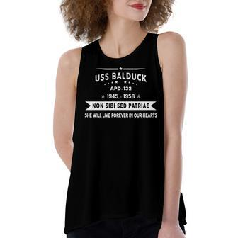 Uss Balduck Apd Women's Loose Fit Open Back Split Tank Top - Monsterry