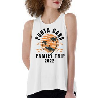 Punta Cana Family Vacation 2022 Matching Dominican Republic V3 Women's Loose Fit Open Back Split Tank Top - Seseable