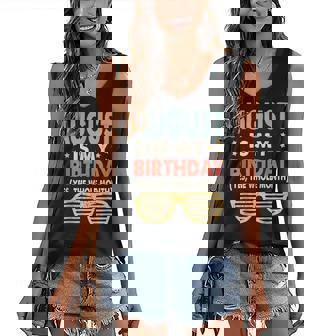 August Is My Birthday The Whole Month August Birthday Women's V-neck Casual Sleeveless Tank Top - Thegiftio