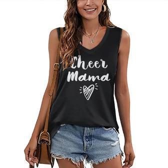 Cheerleader Mom Cheer Team Mother- Cheer Mom Pullover Women's V-neck Tank Top | Mazezy