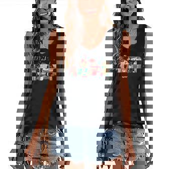 Christmas Coffee Women Sweets Winter Cozy Xmas Coffee Lovers Women's V-neck Casual Sleeveless Tank Top - Thegiftio