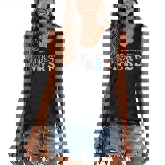 Emergency Room Er Nurse Registered Nurse Women's V-neck Casual Sleeveless Tank Top - Thegiftio