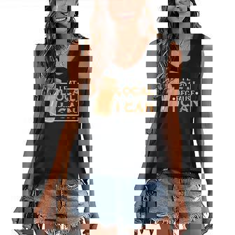 Funny Canning Jar Pickles I Eat Local Because I Can Women's V-neck Casual Sleeveless Tank Top - Thegiftio