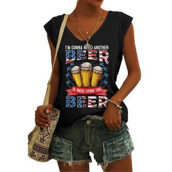 Gonna Need Another Beer V2 Women's V-neck Casual Sleeveless Tank Top - Monsterry