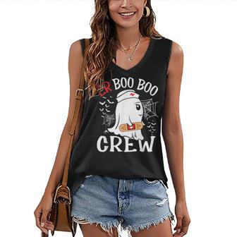 Halloween Er Costume Er Boo Boo Crew Nurse Ghost Nursing Women's V-neck Casual Sleeveless Tank Top - Thegiftio UK