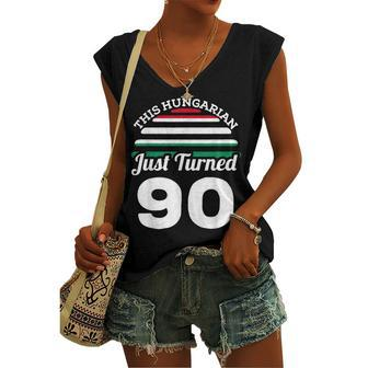 This Hungarian Just Turned 90 Hungary 90Th Birthday Gag Women's Vneck Tank Top - Seseable