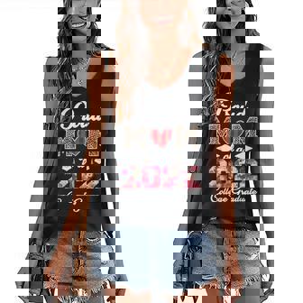 Leopard Mothers Day Proud Mom Of A 2022 College Grad Women's V-neck Casual Sleeveless Tank Top - Thegiftio