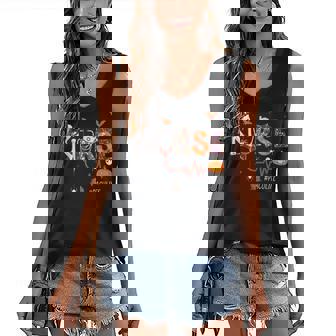 Pacu Nurse Pumpkin Halloween Post Anesthesia Care Unit Women's V-neck Casual Sleeveless Tank Top - Thegiftio