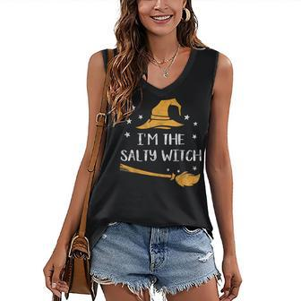 Im The Salty Witch Halloween Matching Group Costume Women's Vneck Tank Top - Seseable