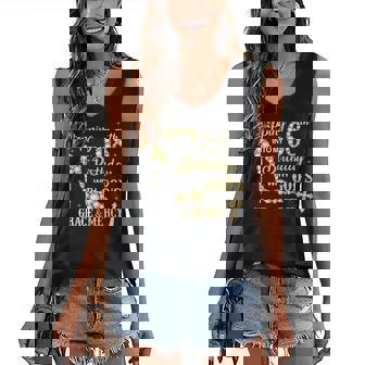 Stepping Into My 68Th Birthday With Gods Grace And Mercy Women's V-neck Casual Sleeveless Tank Top - Thegiftio