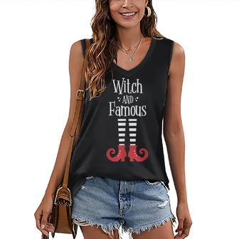 Witch And Famous Witchy Attire Womens Halloween Costume Women's Vneck Tank Top - Seseable