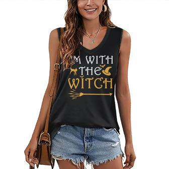Im With The Witch Halloween Costume Couples Women's Vneck Tank Top | Seseable UK