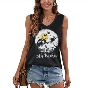 Witches With Hitches Witch Halloween Costume Camper Women's Vneck Tank Top | Seseable UK