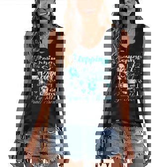 Womens Stepping Into My October Birthday With Gods Grace And Mercy Women's V-neck Casual Sleeveless Tank Top - Thegiftio