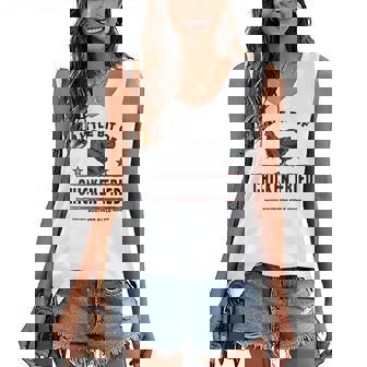 A Little Bit Of Chicken Fried Southern Fast Food Lover Women's V-neck Casual Sleeveless Tank Top - Thegiftio UK