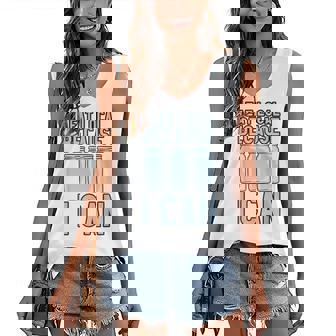 I Eat Local Because I Can V4 Women's V-neck Casual Sleeveless Tank Top - Thegiftio