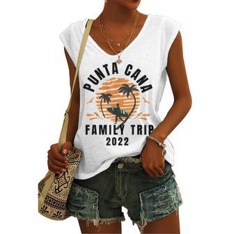 Punta Cana Family Vacation 2022 Matching Dominican Republic V3 Women's Vneck Tank Top - Seseable
