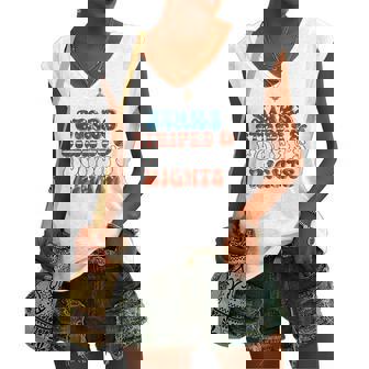 Stars Stripes Women&8217S Rights Patriotic 4Th Of July Pro Choice 1973 Protect Roe Women's V-neck Tank Top | Mazezy