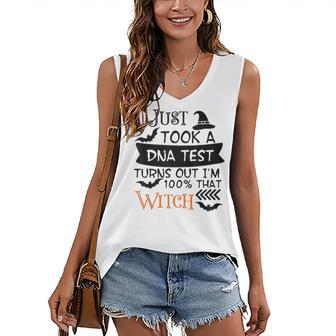 Truth Hurts Im 100 That Witch Halloween Witty Women's Vneck Tank Top - Seseable