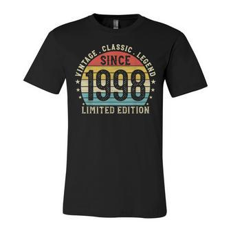 24Th Birthday Born In 1998 Vintage Classic 24 Year Old Unisex Jersey Short Sleeve Crewneck Tshirt - Seseable