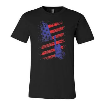 4Th Of July Usa Flag American Patriotic Statue Of Liberty Jersey T-Shirt | Mazezy
