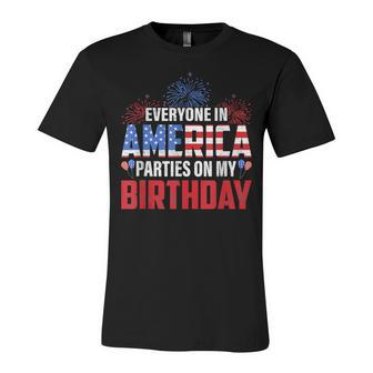 4Th Of July Birthday Funny Bday Born On 4Th Of July Unisex Jersey Short Sleeve Crewneck Tshirt - Seseable