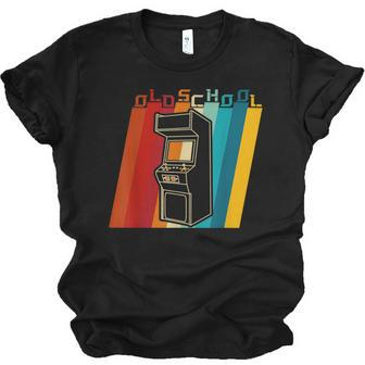 70S 80S 90S Vintage Retro Arcade Video Game Old School Gamer V2 Men Women T-shirt Unisex Jersey Short Sleeve Crewneck Tee - Thegiftio UK