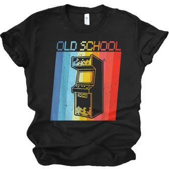 70S 80S 90S Vintage Retro Arcade Video Game Old School Gamer V7 Men Women T-shirt Unisex Jersey Short Sleeve Crewneck Tee - Thegiftio UK