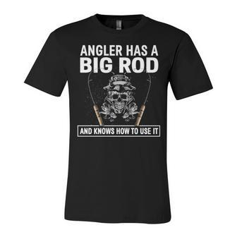 Angler Big Rod Unisex Jersey Short Sleeve Crewneck Tshirt - Seseable
