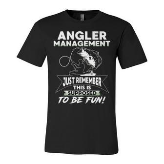 Angler Management Unisex Jersey Short Sleeve Crewneck Tshirt - Seseable