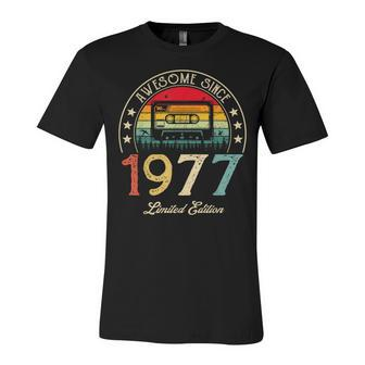 Awesome Since 1977 Vintage 1977 45Th Birthday 45 Years Old Unisex Jersey Short Sleeve Crewneck Tshirt - Seseable