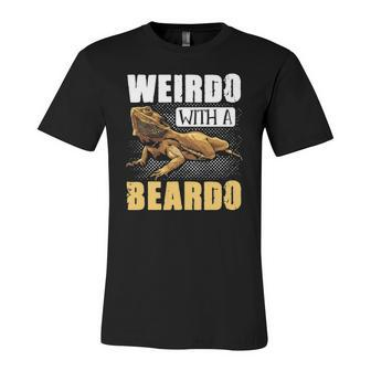 Bearded Dragon Weirdo With A Beardo Reptiles Jersey T-Shirt | Mazezy