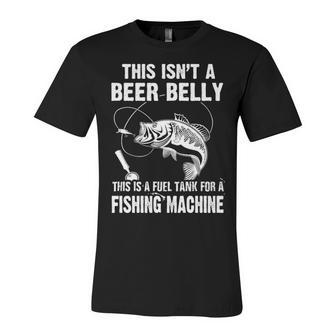 Beer Belly - Fuel Tank For A Fishing Machine Unisex Jersey Short Sleeve Crewneck Tshirt - Seseable