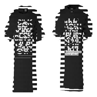 Black Belong On The Court Sistascotus Shewillrise Jersey T-Shirt | Mazezy