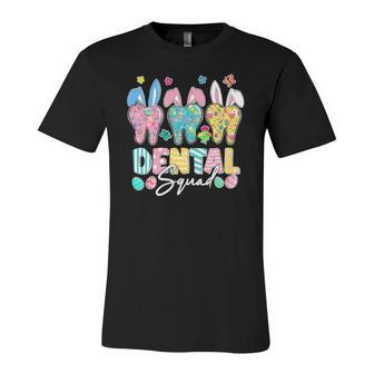 Bunny Ears Cute Tooth Dental Squad Dentist Easter Day Jersey T-Shirt | Mazezy